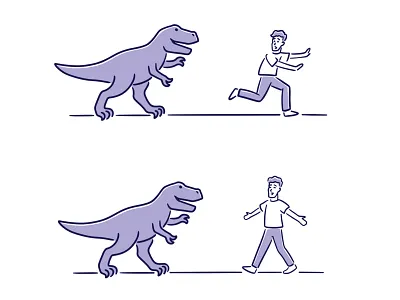 How to communicate and sell effectively. Illustration animatic black and white cartoon character design dino dinosaur doodle drawing illustration ink line drawing lineart minimal sketch sketching storyboard storybook storytelling t rex vector