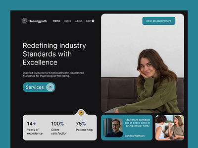 Healingpath website app branding dashboard design design graphic design illustration landing page design logo mobile app design ui ui design uiux design vector website design