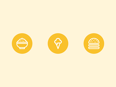 Minimal Food Icons – Old Portfolio Throwback branding design designing graphic design illustration illustrator logo photoshop ui vector