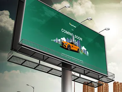 Road advertisements app graphic design printing