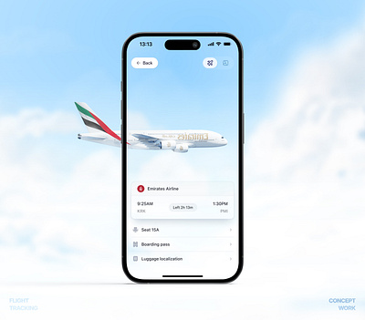 flight tracking ✈️ 3d activity app concept design flight ios mobile app plane ticket track tracker tracking ui ui design ux