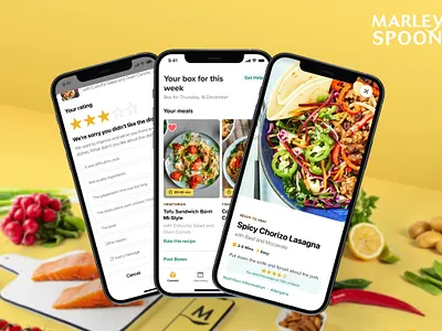 Designing for growth @Marley Spoon animation app branding foodie graphic design productdesign ui