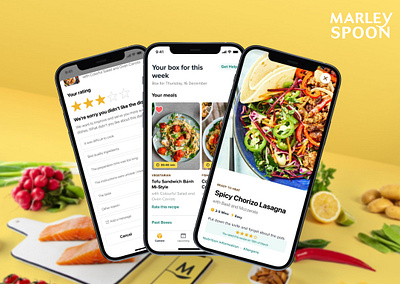 Designing for growth @Marley Spoon animation app branding foodie graphic design productdesign ui