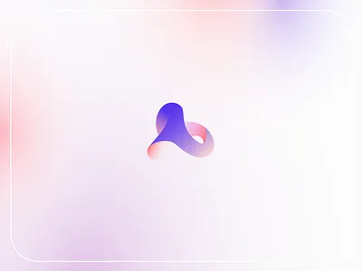 Abstract Logo 3d 3d logo abstract blob branding design gradient icon illusion logo logo logo design minimalistic modern organic organic logo pink purple purple logo simple simple logo