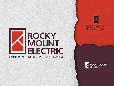 Rocky Mount Electric blue collar brand identity branding branding and identity contractor design electric illustration logo logo icon vector
