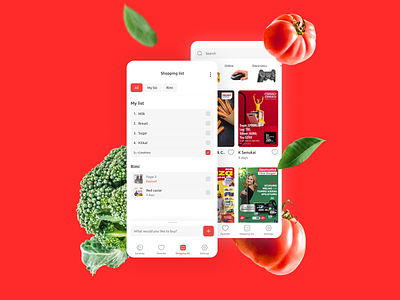 Krumod — Mobile android app design discounts ios mobile retail shopping shopping list supermarkets ui ux zoftify