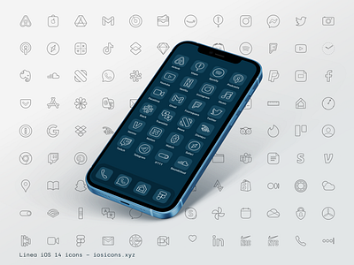 Linea – iOS 14 icons apps icondesign icons illustration ios14 iosicons ui uidesign