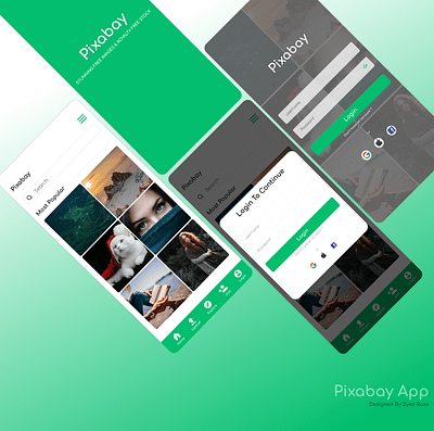 Pixabay Application app design branding design icon illustration logo ui ux vector web website