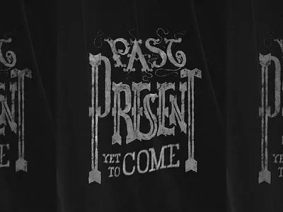 Three Ghosts art classic hand lettering lettering new year type victorian