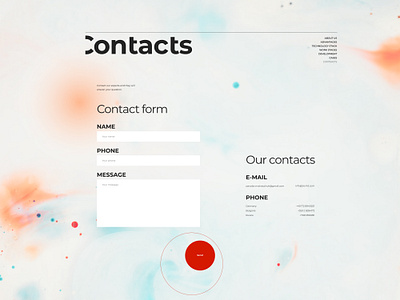 Quitebyte IT company contacts branding design fashion minimal typogaphy ui ux uxui web website