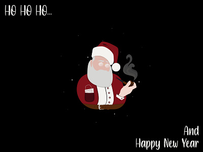 Ho-Ho-Ho 2020 abstraction design happynewyear illustration merrychristmas santaclaus vector wallpaper