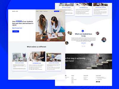 Educational Website Design adobe xd design ui uplabs website concept website design