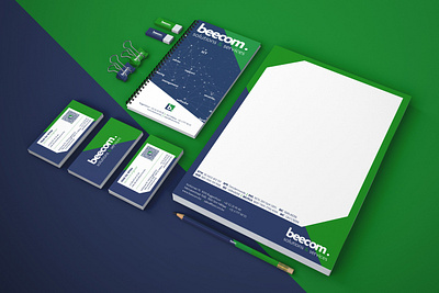 Beecom beecom branding corporate identity stationary