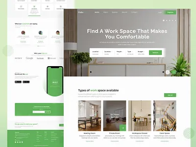 Hulu.co - Work Space Landing Page 2020 app app design design dribbble figma first landingpage shot ui webdesign website