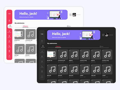 music and cover dashboard app art design illustration mobile ui uidesign uiux ux ux design web website