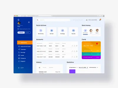 Bangkok Bank Desktop Redesign account bank banking desktop finance panel ui web