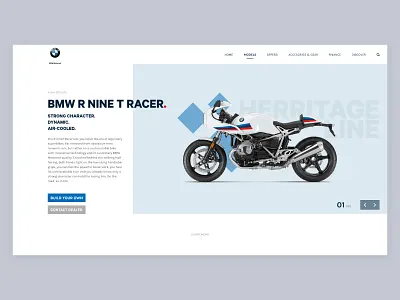 Product Tour 095 adobe xd bmw clean clean design clean ui concept daily ui dailyui design minimalist motorcycle motorrad typography ui ux web webpage website xd