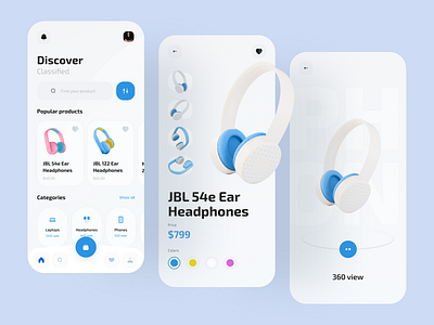 Electronics Store App app app design boro catalog category clean app concept ecommerce ecommerce app electronics store flat headphones interface ios minimal phones shop ui ux