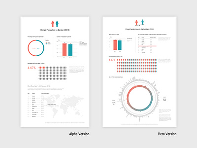 China's Gender Issue by the Number (2010) design infographics