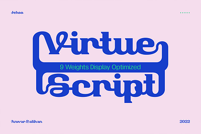 Virtue Script Semibold - Free Font design display font free free font freebie illustration logo type typeface vintage