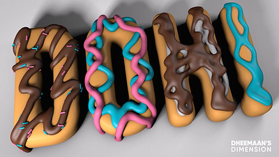 3D Donut & Cream 3d 3d art 3d artwork c4d cinema4d cream design dheemaansdimension donut