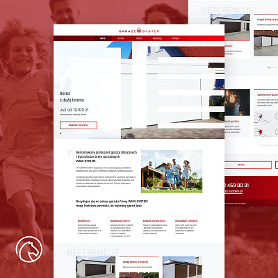 Garaże System design minimal ui ux web website