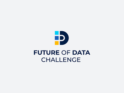 Future of Data Challenge - Logo Concept bold branding colors d data f future identity logo logotype mark stacked symbol