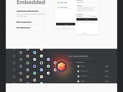 Alloy Embedded site dark design embedded header hero hero section interface landing landing pages main page marketing site sections ui user experience user interface ux website design