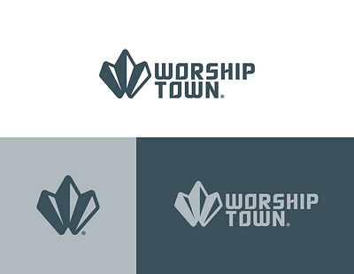 Worship Town Logo brand identity branding branding design derrick ege logo mark design graphics logo logo design logo mark logodesign