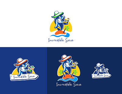 Incredible Ssese Logo coaktail fish fish illustration islands leisure logo logodesign sunshine