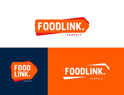 Food Link Logo delivery eat food logo logodesign restaurant shipping company