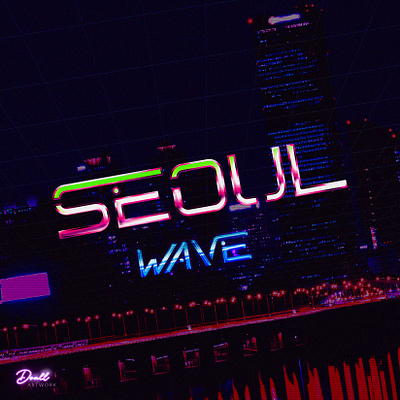 CYBERPUNK_SEOUL cyberpunk digitalart illustration lofi lofiart retro seoul space synthwave vaporwave