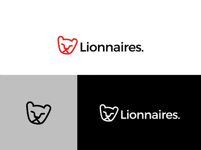Lionnaires Logo branding cub face leo lion lion logo logo logodesign