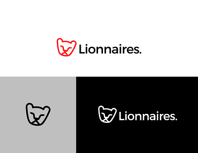 Lionnaires Logo branding cub face leo lion lion logo logo logodesign