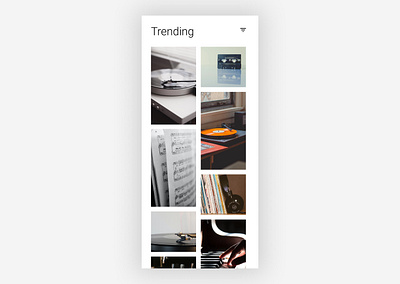 Trending app dailyui dailyuichallenge design music photography trending ui ux