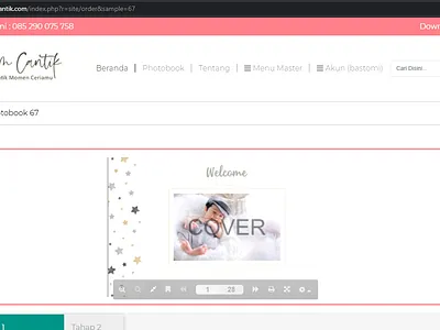 Album Cantik (photoalbum) album design photoalbum web web design website yii