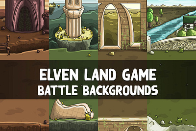 Free Elven Land 2D Battle Backgrounds 2d backgrounds battle fantasy free game assets gamedev indie game rpg