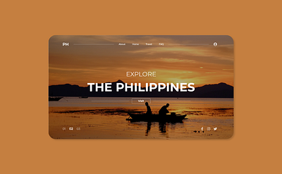 Explore The Philippines adobe xd adobexd design nature philippines ui uiux ux web web design webdesign website website builder website concept