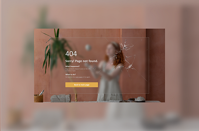 Error page 404 404page adobexd error error 404 errorpage glassmorphism ui webdesign