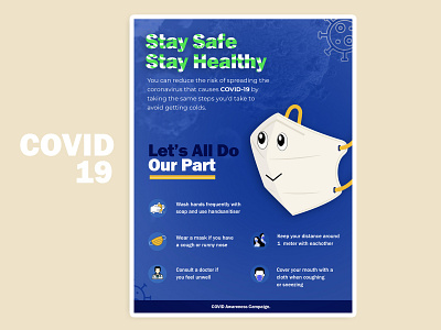 Covid Campaign design illustration vector