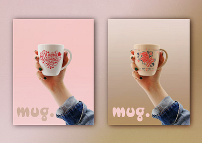 INDIVIDUAL MUG DESIGN branding custom design individual design invitation design logo mug mug design professional valentine day