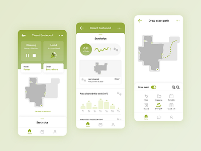 Electrolux Robot Vacuum App - Redesign app app design design figma internetofthings iot robot robotvacuum ui ux ux design vacuum