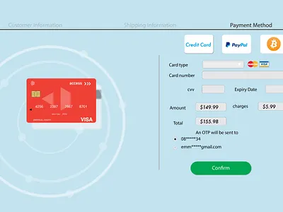Credit card checkout page 100daychallenge dailyui dailyui 002 dailyuichallenge uidesign uxuidesign webdesign