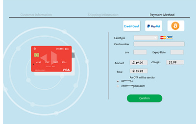 Credit card checkout page 100daychallenge dailyui dailyui 002 dailyuichallenge uidesign uxuidesign webdesign