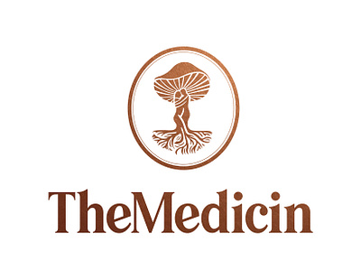 Logo Design for a podcast The Medicin branding design graphicdesign illustration illustrator logo logodesign logodesigner logotype mushroom