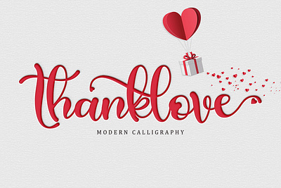 Free Thanklove Calligraphy Font 70s 80s alternate bold font bold script classic display display font expressive font duo fresh font handcrafted lettering logotype modern font oldschool pop art poster retro