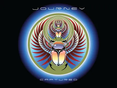 Journey Captured illustration logo retro rock
