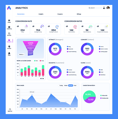 LEADS GENERATION branding design graphic design illustration leads leads generation logo product design typography ui ux vector web design