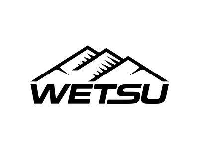 WETSU Mountain Logo apparel badge bold brand design branding custom design designer logo logodesign logos logotype merch mountain nature outdoors sport type typography vanguard