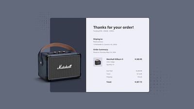 Daily UI #17: Email Receipt app art dailyui email email receipt flat illustration illustrator minimal ui ux web